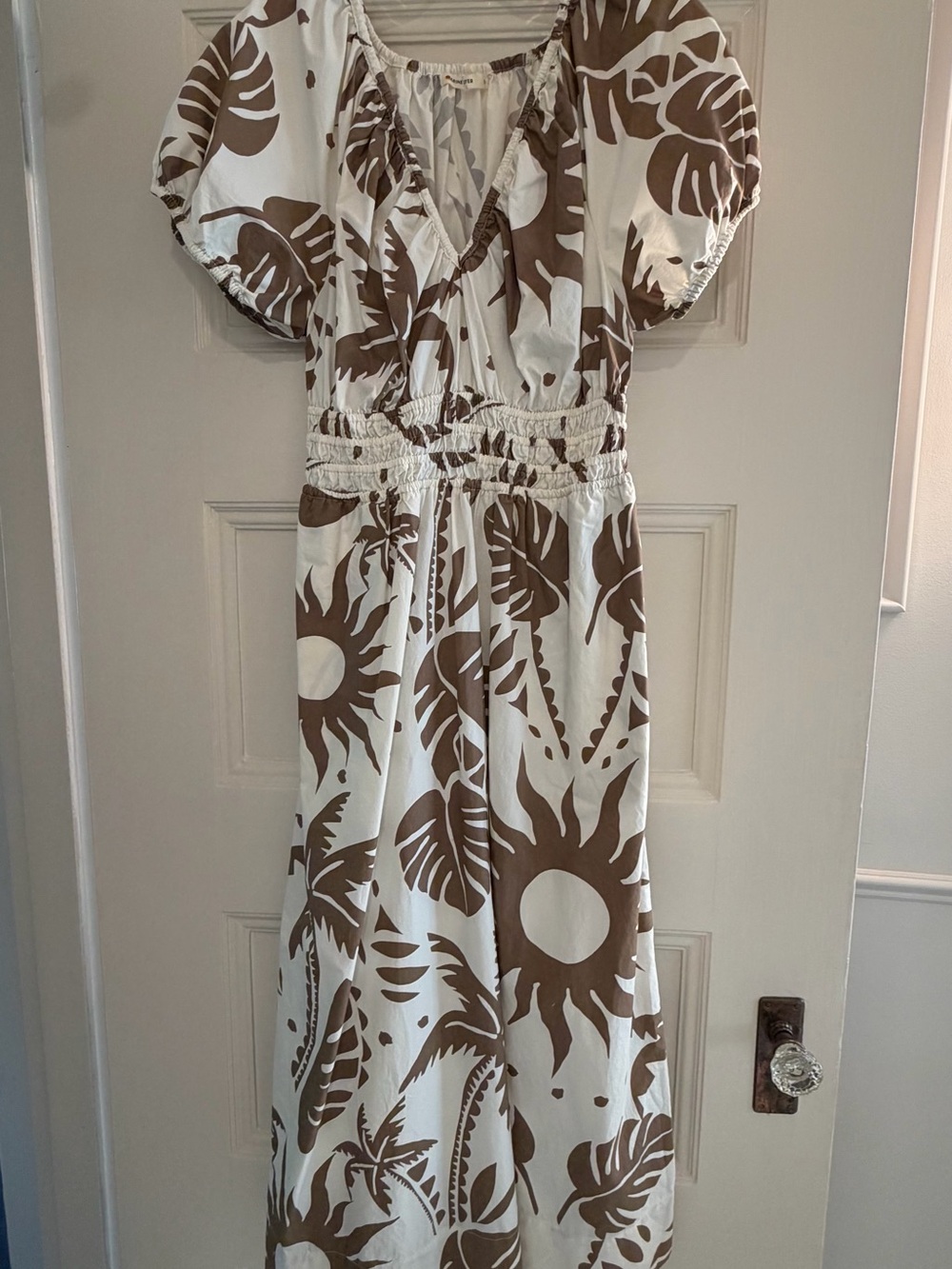 Marine Layer Emery Poplin Midi Dress - Small - Picture 4 of 6